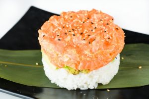 tartare burger salmone